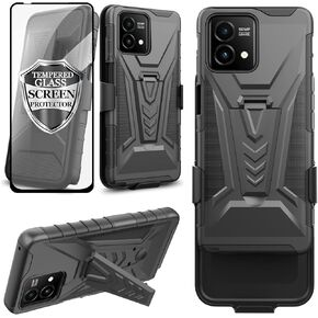 Ailiber for Motorola Moto G Stylus 2023 5G Case[Not fit 4G], Holster with Screen Protector, Swivel Belt Clip Kickstand, Heavy Duty Full Body Protective Phone Cover for Motorola G Stylus 5G 2023-Camo