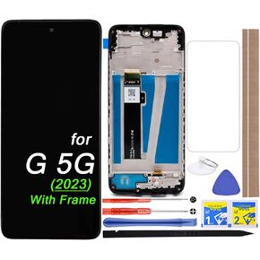 LCD Screen Replacement Touch Digitizer Display Assembly with Frame for Motorola Moto G 5G 2023 XT2313 XT2313-3 XT2313-4 XT2313-6 6.5""