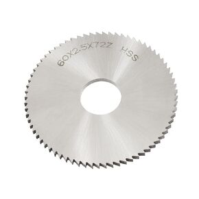 uxcell 60mm x 2.5mm x 16mm 72T HSS Steel Round Slitting Saw Cutter