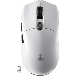SM800 Wireless Gaming Mouse, 26K DPI,58g Ultra-Lightweight Tri Mode Type-C Wired/BT/2.4GHz Wireless Mouse,Programmable Buttons,Compatible with PC/Mac/Laptop,White
