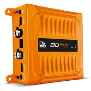 BD800.42OHMORANGE 800 Watts 4 Channel 2 Ohm Full Range Car Audio Amplfier 4 x 200 Watt Rms 4 Ohms Bridged - Orange