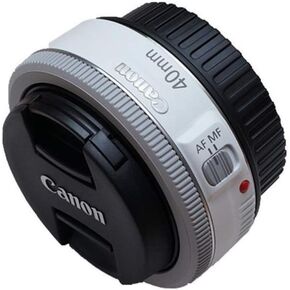 Canon EF 40mm f/2.8 STM Pancake Lens (White) (Renewed)
