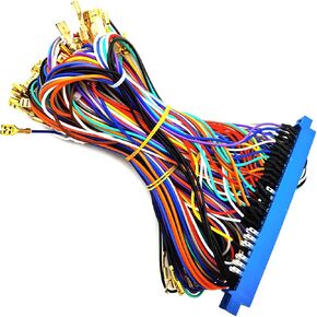 KIRO&SEEU 28 Pins Jamma Harness Cabinet Wire Wiring Loom for Arcade Game PCB Video Board Machine Video Consoles Jamma Pandora Box 4 5 6