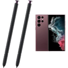 2 Pack S22 Ultra S Pen Replacement for Samsung Galaxy S22 Ultra Stylus Touch S Pen,WithoutBluetooh (Black)