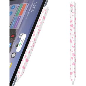 Cow Print Pencil Case for Apple Pencil Pro/Apple Pencil 2nd Generation Case, Comfortable Grip, Side Thin Silicone Sleeve, Support Magnetic Attachment. (Black)