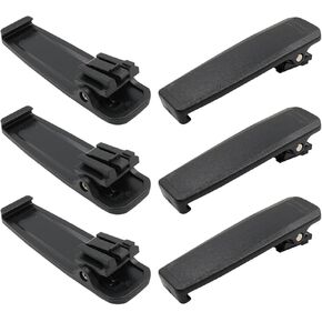 6Pcs MB-133 Belt Clip Replacement for Motorola F1000 F2000 F2100 F2100D F3400 F4400 A16 A25 R30 M25 M37 M93D Two Way Radio, BP-278 BP-279 BP-280 Battery Clip