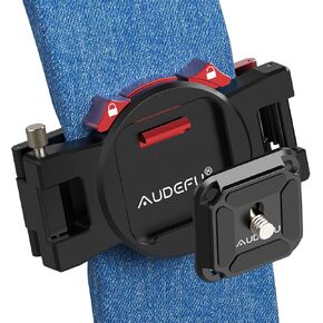 Camera Clip,Camera Clip for Backpack Strap DSLR,Backpack Strap Camera Mount with 4-Side Mountable,Arca Quick Release Plate,Carry Camera Strap Mount… U.S.A Patent Design