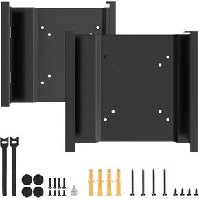 (Pack of 2) Mount for Lenovo Tiny VESA System Mounting Bracket, Mini PC Mount for Lenovo ThinkCentre Tiny Desktops M600 M700 M700z M715q M800z M900 M900x M900z, Wall VESA and Under Desk Mount