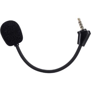 Replacement Game Mic for HyperX Cloud II-Wireless Gaming Headset on PC PS4 PS5 Nintendo Switch, 3.5mm Detachable Boom Microphone