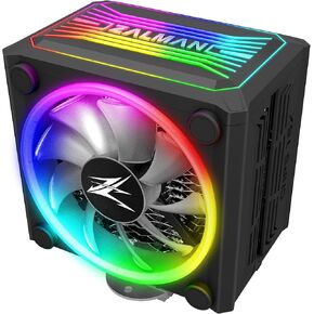 مبرد وحدة المعالجة المركزية Zalman CNPS16X مع مراوح Real aRGB 120 مم، غطاء علوي RGB قابل للتحكم، مبدد حرارة مموج، 4 أنابيب حرارية، 180 وات TDP لـ Intel وAMD CNPS16X (أبيض) in Kuwait
