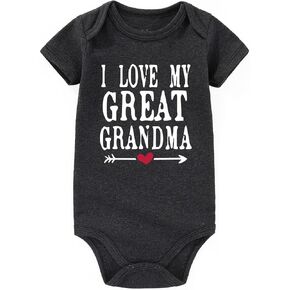 I Love My Great Grandma Baby Clothes For Girl Boy Baby Bodysuits Gifts Great Grandmas girl baby girl outfit