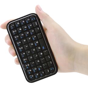 Wireless Keyboard Super Mini Rechargeable Cordless Bluetooth Keybaord,Silent Compact Small Pocket Travel Keypad Portable Slim Wireless Keyboard for Computer iPad Laptop PC Notebook Tablets Smartphones