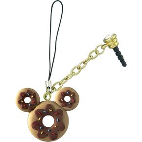 Disney Mickey Donut D-Lish Treats Phone Charm,Multi-colored,1"