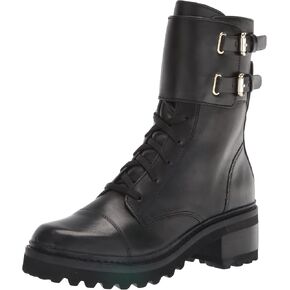DKNY Women's Bootie Combat Boot, Black, 6.5 in Saudi Arabia