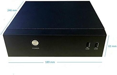 مجموعة أدوات نظام الكمبيوتر المكتبي/البرج/البرج/الكمبيوتر المكتبي HIGH POWER mITX-0DB بدون مروحة Mini ITX، باللون الأسود in Kuwait