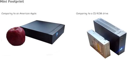 مجموعة أدوات نظام الكمبيوتر المكتبي/البرج/البرج/الكمبيوتر المكتبي HIGH POWER mITX-0DB بدون مروحة Mini ITX، باللون الأسود in Kuwait