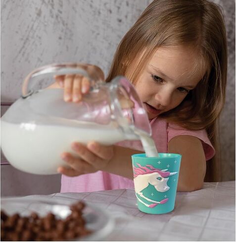 Lily's Home 3D Great Grey Hippo Tumbler for Kids, Fun Novelty Reusable Toddler and Kids Cup, Bathroom Rinse Cup, BPA-Free Plastic, Ideal for Kids 3-6, Unbreakable and Shutterproof.(2, Hippo) 10 Ounce in Saudi Arabia