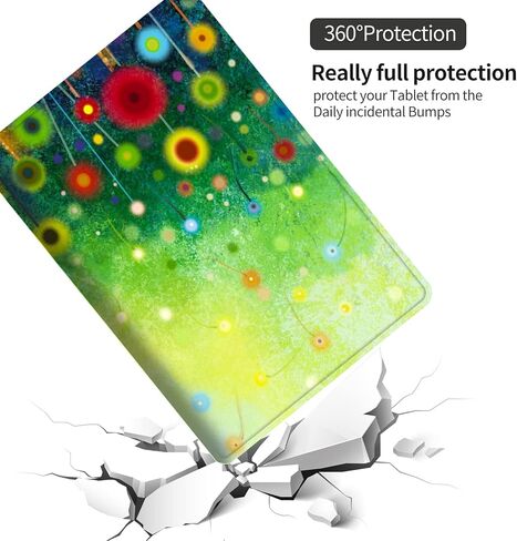 حافظة لجهاز Kindle Paperwhite مقاس 6.8 بوصة الجيل الحادي عشر 2021، جلد PU مع غطاء حامل قابل للطي للتنشيط/النوم التلقائي للقارئ الإلكتروني Amazon Kindle Paperwhite Signature Edition، نمط ملون in Kuwait