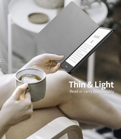 حافظة لجهاز Kindle Paperwhite مقاس 6.8 بوصة الجيل الحادي عشر 2021، جلد PU مع غطاء حامل قابل للطي للتنشيط/النوم التلقائي للقارئ الإلكتروني Amazon Kindle Paperwhite Signature Edition، نمط ملون in Kuwait