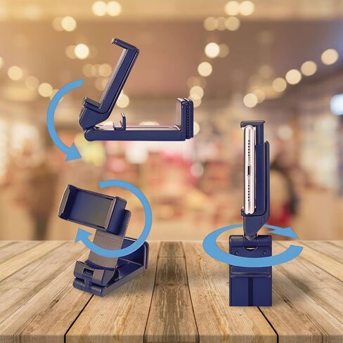 حامل هاتف عالمي أثناء الطيران، حامل هاتف يمكن تركيبه بدون استخدام اليدين مع دوران متعدد الاتجاهات 360 درجة. يناسب جميع الهواتف. in Saudi Arabia