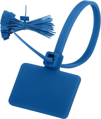 علامة ربطات عنق سلكية للتغليف وملصقات الكابلات - 50 عبوة من أربطة الرمز البريدي شديدة التحمل لإدارة الأسلاك، والحزم، والبستنة، وتنظيم المنزل والمكتب والمشروعات اليدوية (أسود) in Kuwait