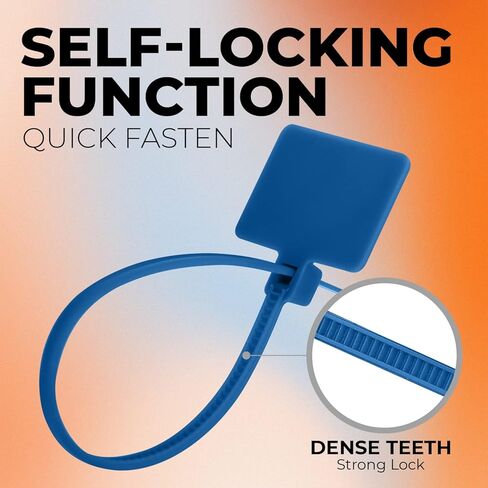 علامة ربطات عنق سلكية للتغليف وملصقات الكابلات - 50 عبوة من أربطة الرمز البريدي شديدة التحمل لإدارة الأسلاك، والحزم، والبستنة، وتنظيم المنزل والمكتب والمشروعات اليدوية (أسود) in Kuwait