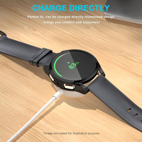 FOLOME-[4-Pack] TPU Soft Watch Case Compatible with Samsung Galaxy Watch 4&5 40MM, Galaxy Watch 4 Screen Protector All-Around Protect for Watch, Galaxy Watch 4 Case with Anti-Drop Anti-Scratch in Saudi Arabia
