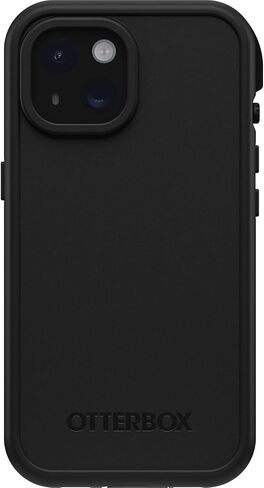 OtterBox iPhone 15 (Only) FRĒ Series Waterproof Case with MagSafe (Designed by LifeProof) - BLACK, Waterproof, 60% Recycled Plastic, Sleek and Stylish in Saudi Arabia