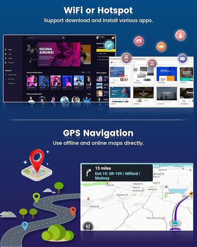 Roinvou 2+32G Android CarPlay Stereo لـ 2006-2011 Toyota Yaris، شاشة لمس 9 بوصات داخل لوحة القيادة GPS مع نظام CarPlay لاسلكي مدمج Android Auto Support Mirror Link BT RDS AHD DSP in Saudi Arabia