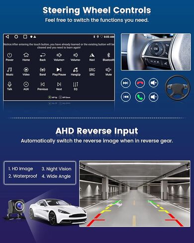 Roinvou 2+32G Android CarPlay Stereo لـ 2006-2011 Toyota Yaris، شاشة لمس 9 بوصات داخل لوحة القيادة GPS مع نظام CarPlay لاسلكي مدمج Android Auto Support Mirror Link BT RDS AHD DSP in Saudi Arabia