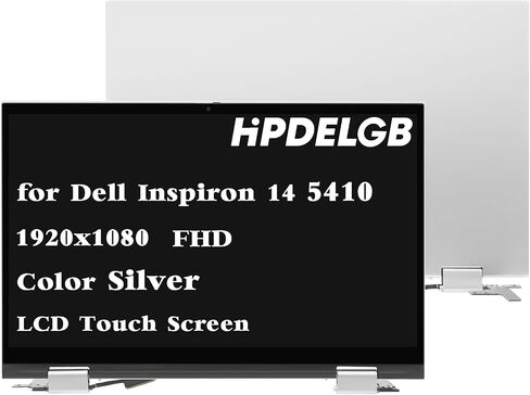Replacement for Dell Inspiron 14 5410 2-in-1 LCD Display Touch Screen Digitizer Assembly Silver FHD 1920x1080 14.0" in Saudi Arabia