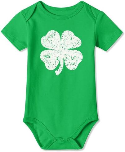 BesserBay Baby St Patricks 100% Cotton Bodysuit Newborn Outfit Lucky Irish Onesie 0-24 Months in Saudi Arabia