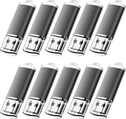 6 عبوات من محركات أقراص فلاش USB سعة 16 جيجابايت USB 2.0 محرك أقراص الإبهام، محرك أقراص فلاش - أسود/أحمر/أزرق/فضي/أخضر/ذهبي (16 جيجابايت، 6 ألوان مختلطة) in Saudi Arabia