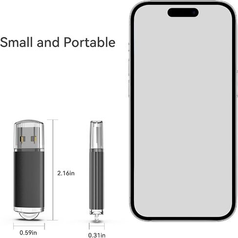 6 عبوات من محركات أقراص فلاش USB سعة 16 جيجابايت USB 2.0 محرك أقراص الإبهام، محرك أقراص فلاش - أسود/أحمر/أزرق/فضي/أخضر/ذهبي (16 جيجابايت، 6 ألوان مختلطة) in Saudi Arabia