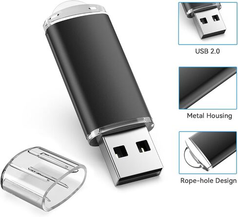 6 عبوات من محركات أقراص فلاش USB سعة 16 جيجابايت USB 2.0 محرك أقراص الإبهام، محرك أقراص فلاش - أسود/أحمر/أزرق/فضي/أخضر/ذهبي (16 جيجابايت، 6 ألوان مختلطة) in Saudi Arabia