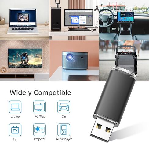 6 عبوات من محركات أقراص فلاش USB سعة 16 جيجابايت USB 2.0 محرك أقراص الإبهام، محرك أقراص فلاش - أسود/أحمر/أزرق/فضي/أخضر/ذهبي (16 جيجابايت، 6 ألوان مختلطة) in Saudi Arabia