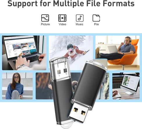 6 عبوات من محركات أقراص فلاش USB سعة 16 جيجابايت USB 2.0 محرك أقراص الإبهام، محرك أقراص فلاش - أسود/أحمر/أزرق/فضي/أخضر/ذهبي (16 جيجابايت، 6 ألوان مختلطة) in Saudi Arabia