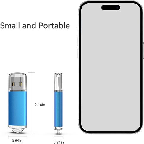 6 عبوات من محركات أقراص فلاش USB سعة 16 جيجابايت USB 2.0 محرك أقراص الإبهام، محرك أقراص فلاش - أسود/أحمر/أزرق/فضي/أخضر/ذهبي (16 جيجابايت، 6 ألوان مختلطة) in Kuwait