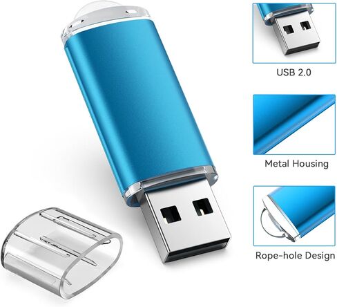 6 عبوات من محركات أقراص فلاش USB سعة 16 جيجابايت USB 2.0 محرك أقراص الإبهام، محرك أقراص فلاش - أسود/أحمر/أزرق/فضي/أخضر/ذهبي (16 جيجابايت، 6 ألوان مختلطة) in Kuwait