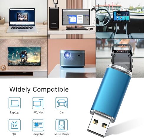 6 عبوات من محركات أقراص فلاش USB سعة 16 جيجابايت USB 2.0 محرك أقراص الإبهام، محرك أقراص فلاش - أسود/أحمر/أزرق/فضي/أخضر/ذهبي (16 جيجابايت، 6 ألوان مختلطة) in Kuwait