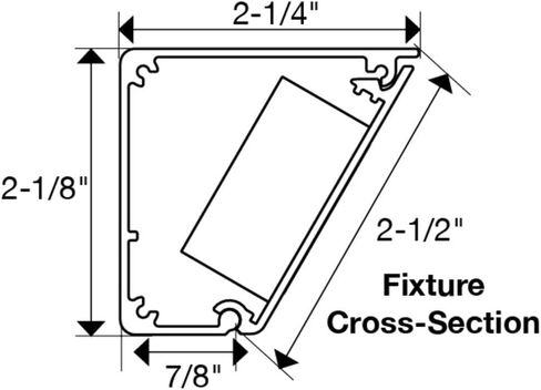 مسار شريط الطاقة بزاوية مقاومة للتلاعب بإضاءة المهام أسفل الخزانة مع منافذ قياسية ومنافذ USB | 30" | أبيض in Saudi Arabia