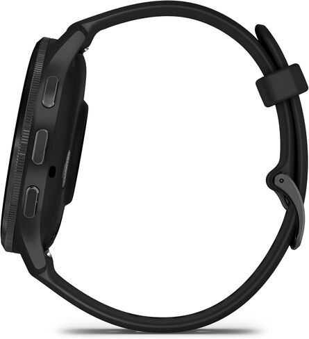 ساعة Garmin Venu 3 الذكية لتتبع اللياقة والصحة مع إطار من الفولاذ المقاوم للصدأ وحافظة سوداء مقاس 45 ملم وسوار سيليكون وشاشة لمس AMOLED مقاس 1.4 بوصة in Saudi Arabia