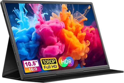 Portable Monitor for Laptop 10.5-Inch, Second External Monitor with 1920x1280p FHD IPS Screen for PS5, Switch, Xbox PC Phone Mac, USB-C HDMI Ultra-Thin Zero Frame Gaming Monitor/Premium Smart Cover in Saudi Arabia