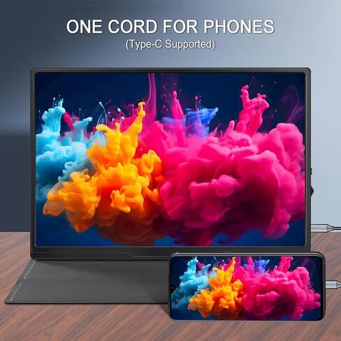 Portable Monitor for Laptop 10.5-Inch, Second External Monitor with 1920x1280p FHD IPS Screen for PS5, Switch, Xbox PC Phone Mac, USB-C HDMI Ultra-Thin Zero Frame Gaming Monitor/Premium Smart Cover in Saudi Arabia