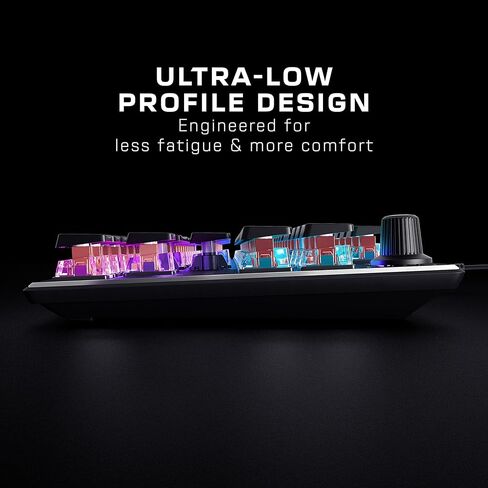 Turtle Beach Vulcan II Mini 65% Optical Gaming Keyboard - Customizable RGB Illumination, Detachable Cable, Button Duplicator, On-Board Profiles, Aluminum Plate, 200M Keystroke Durability - Black in Kuwait