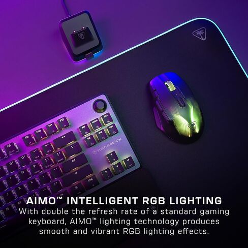 Turtle Beach Vulcan II Mini 65% Optical Gaming Keyboard - Customizable RGB Illumination, Detachable Cable, Button Duplicator, On-Board Profiles, Aluminum Plate, 200M Keystroke Durability - Black in Saudi Arabia
