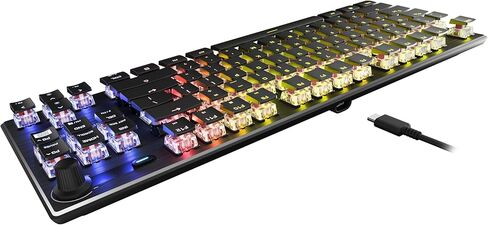 Turtle Beach Vulcan II Mini 65% Optical Gaming Keyboard - Customizable RGB Illumination, Detachable Cable, Button Duplicator, On-Board Profiles, Aluminum Plate, 200M Keystroke Durability - Black in Kuwait