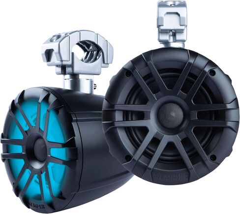 Memphis Audio MXA60TB 6.5 بوصة سماعات Powersports متحدة المحور لقضبان اللف، أسود مع LED in Saudi Arabia