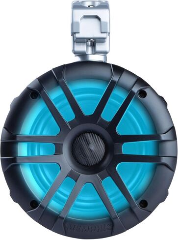 Memphis Audio MXA60TB 6.5 بوصة سماعات Powersports متحدة المحور لقضبان اللف، أسود مع LED in Saudi Arabia