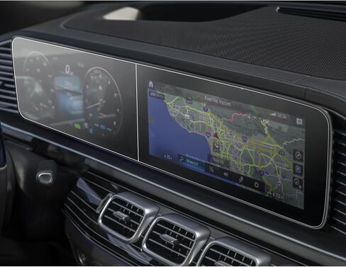 TTCR-II متوافق مع واقي شاشة مرسيدس بنز GLE فئة 2020-2024 GLS، لواقي شاشة مرسيدس E Class W213 2019-2023، لواقي شاشة اللمس Mercedes W167 W213 X167 (قطعتان) in Kuwait